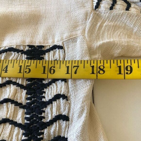Ralph Lauren Blue Label Embroidered Peasant Top Size XS Boho, Cottagecore - Picture 9 of 12